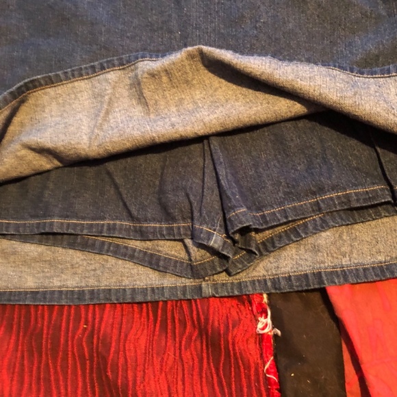Nevada size 16 Jean skort. Zipper, belt holders, slits in sides, - Picture 3 of 8